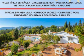 Private Heated Pool, Jacuzzi & 1225m2 garden in Villa Cipreses, Frigiliana